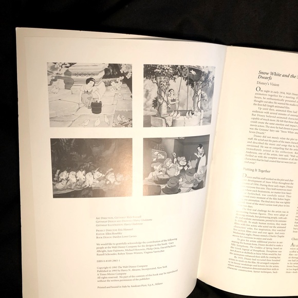 🎉HP!🎉 Vintage 1993 Disney Gift Wrap-Snow White and The Seven Dwarfs - Picture 10 of 12